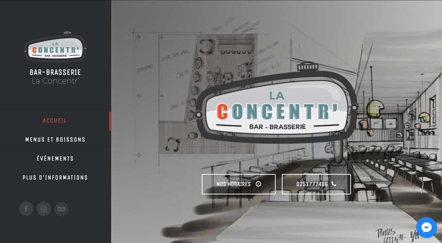 screenshot du site la concentr'